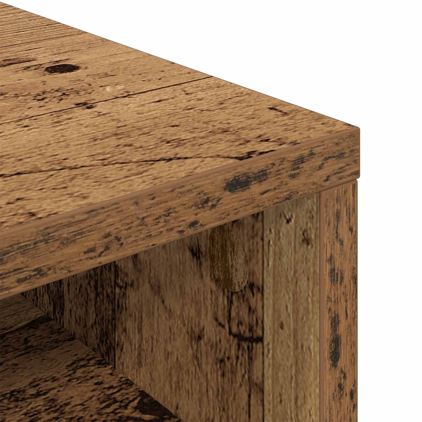 vidaXL Lowboard with Drawer Old Wood 87 x 27.5 x 43 cm