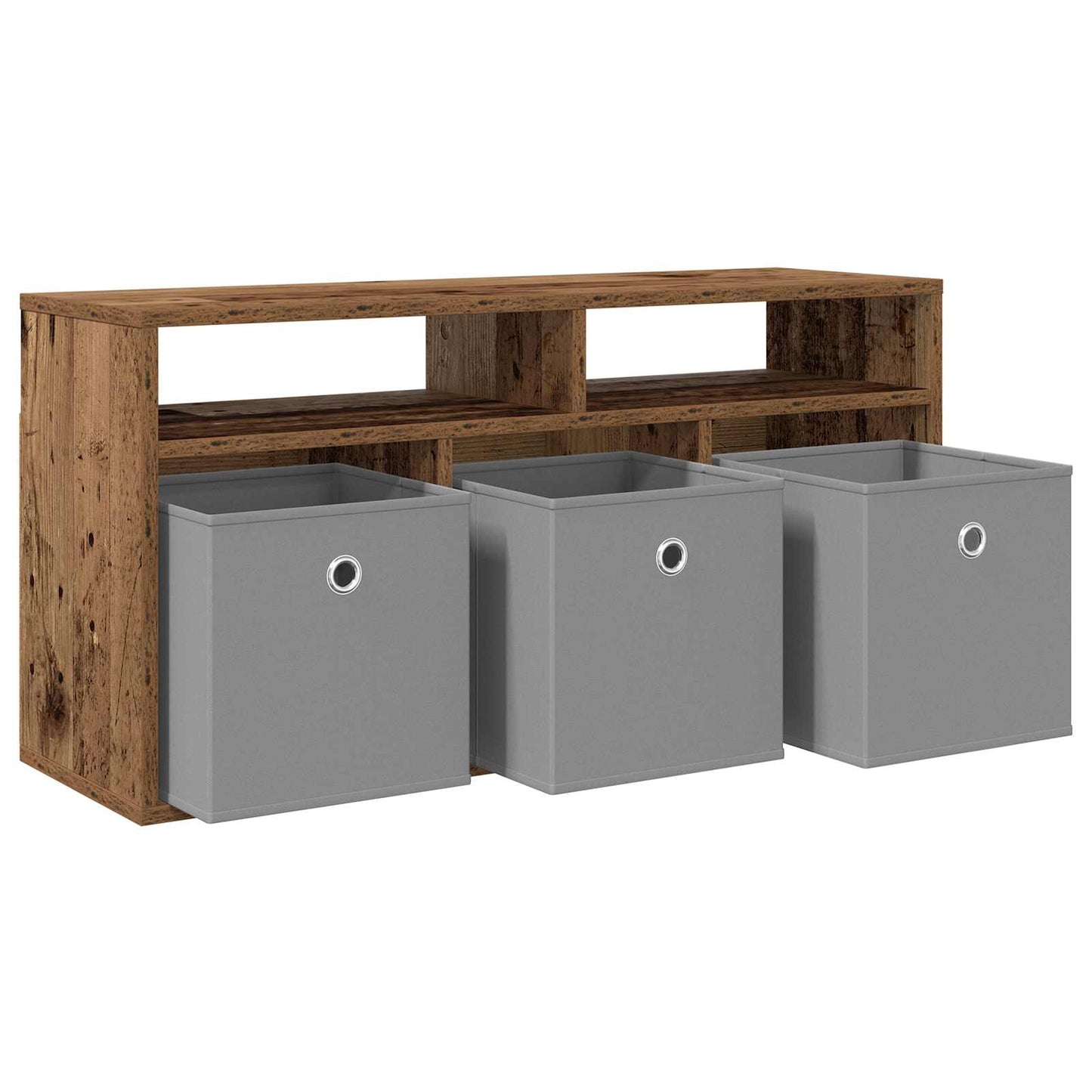 vidaXL Lowboard with Drawer Old Wood 87 x 27.5 x 43 cm