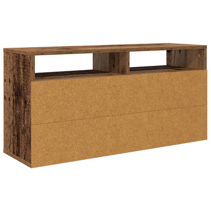 vidaXL Lowboard with Drawer Old Wood 87 x 27.5 x 43 cm