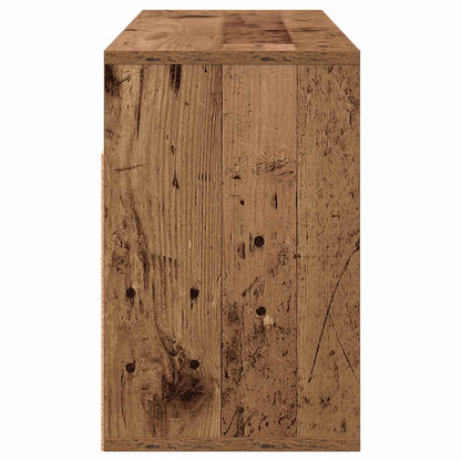 vidaXL Lowboard with Drawer Old Wood 87 x 27.5 x 43 cm
