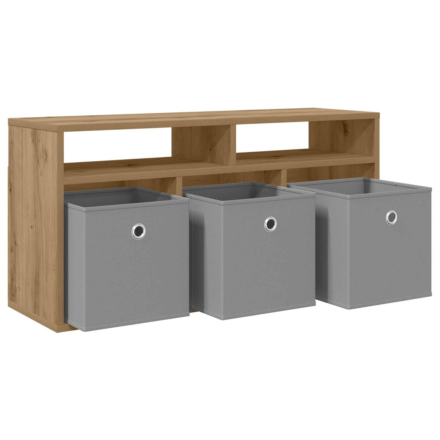 vidaXL Lowboard 87 x 27.5 x 43 cm Artisan Oak