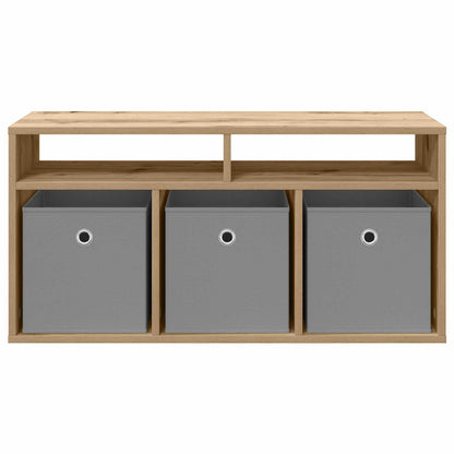 vidaXL Lowboard 87 x 27.5 x 43 cm Artisan Oak