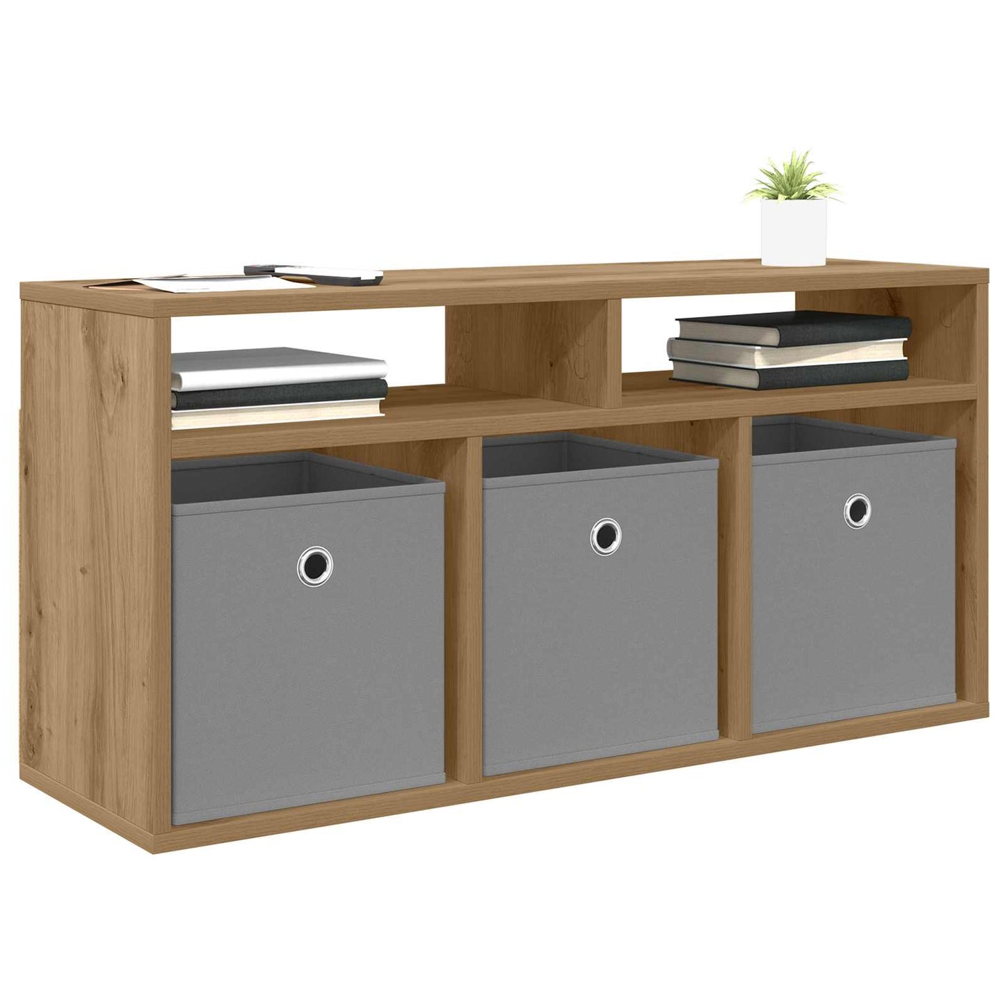 vidaXL Lowboard 87 x 27.5 x 43 cm Artisan Oak