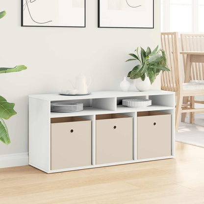 vidaXL Lowboard with Drawer White 102 x 32 x 48.5 cm