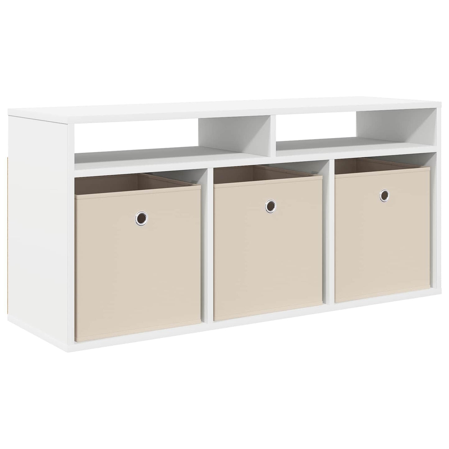 vidaXL Lowboard with Drawer White 102 x 32 x 48.5 cm