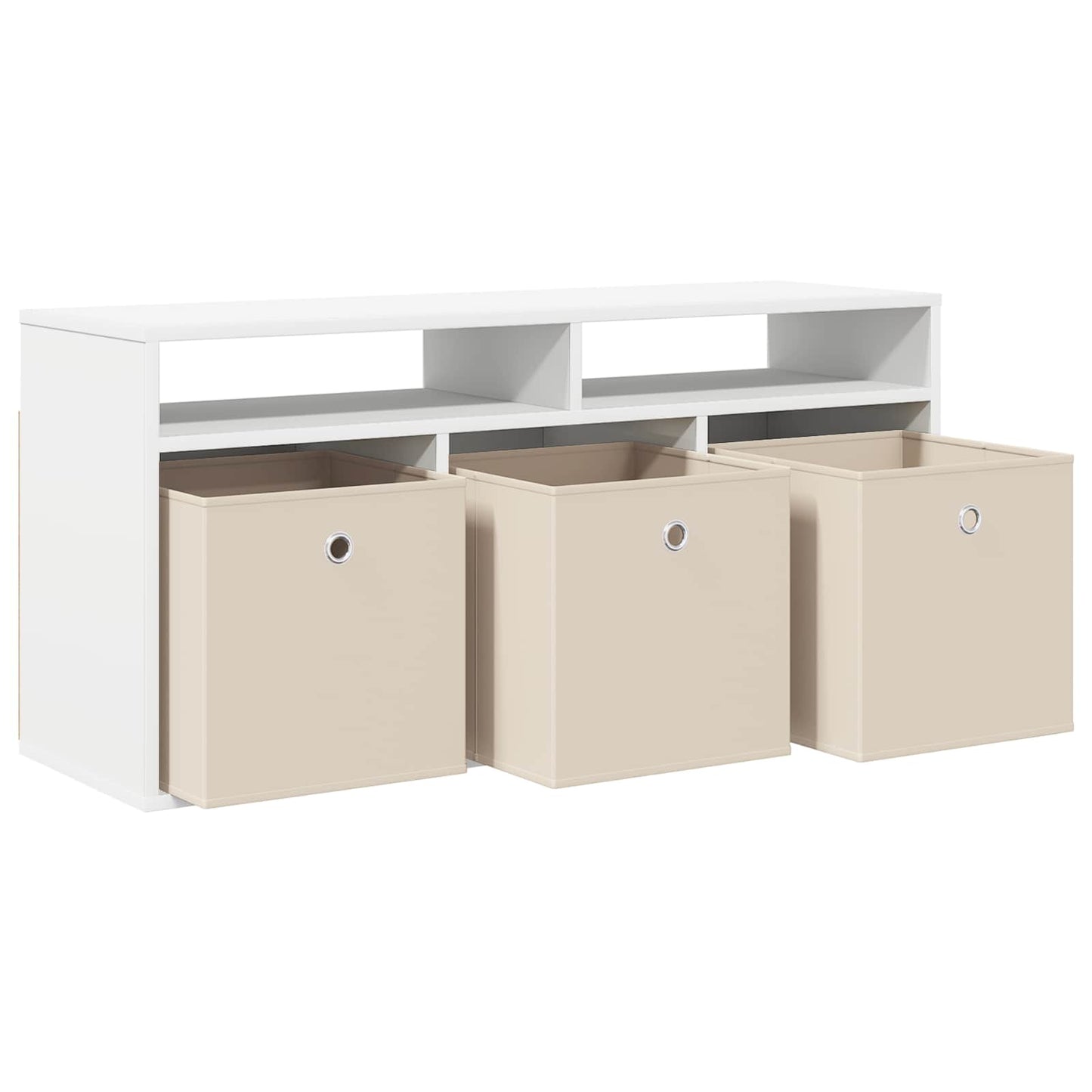 vidaXL Lowboard with Drawer White 102 x 32 x 48.5 cm