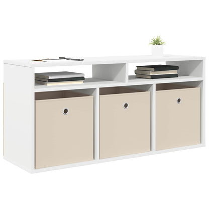 vidaXL Lowboard with Drawer White 102 x 32 x 48.5 cm
