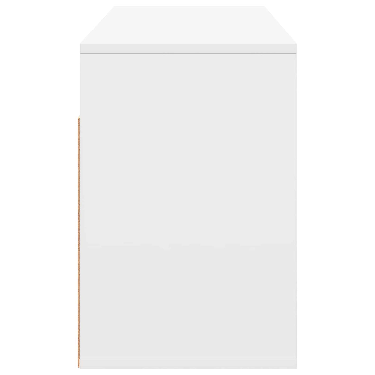 vidaXL Lowboard with Drawer White 102 x 32 x 48.5 cm