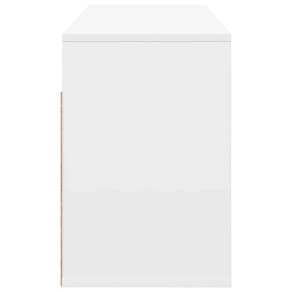 vidaXL Lowboard with Drawer White 102 x 32 x 48.5 cm