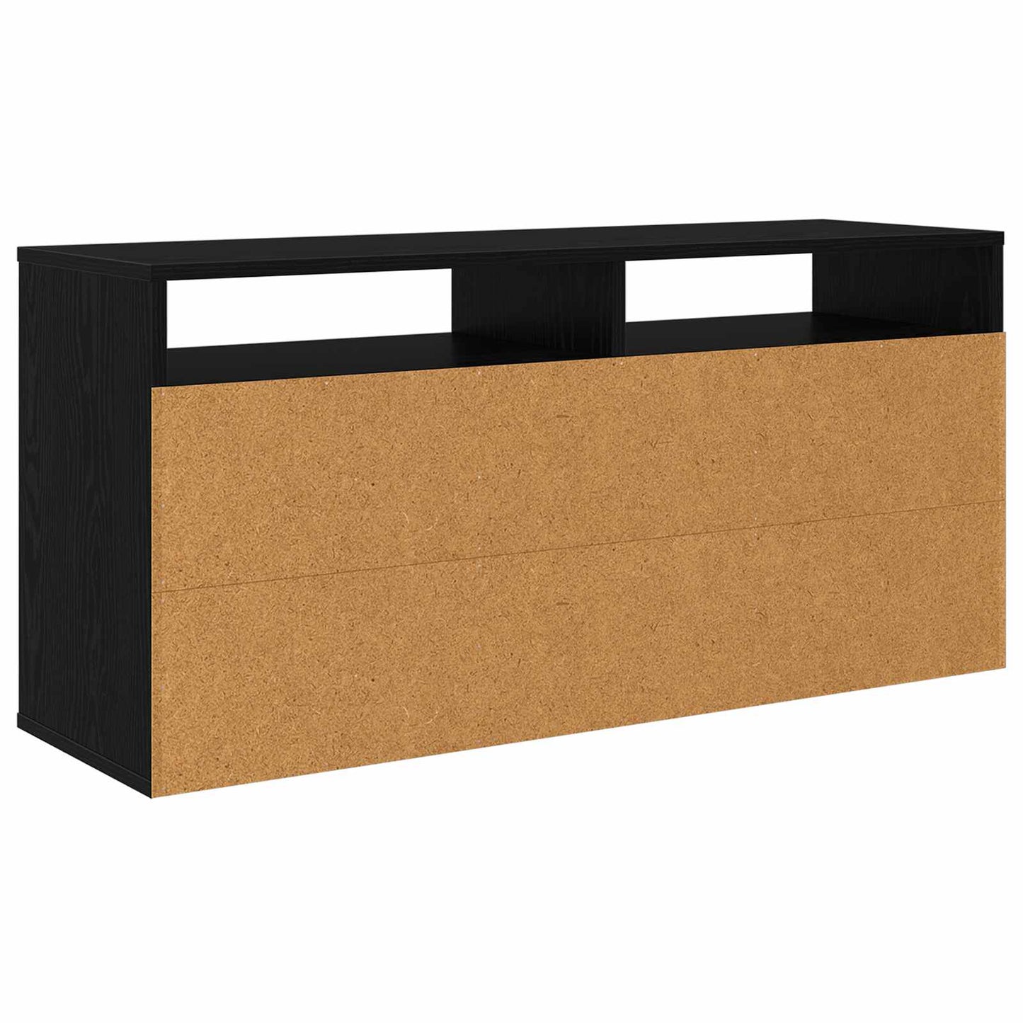 vidaXL Lowboard with Drawer Black Oak 102 x 32 x 48.5 cm