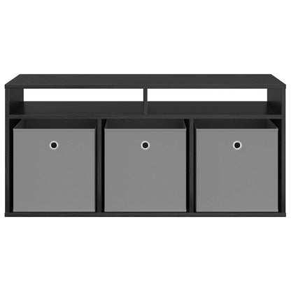 vidaXL Lowboard with Drawer Black Oak 102 x 32 x 48.5 cm