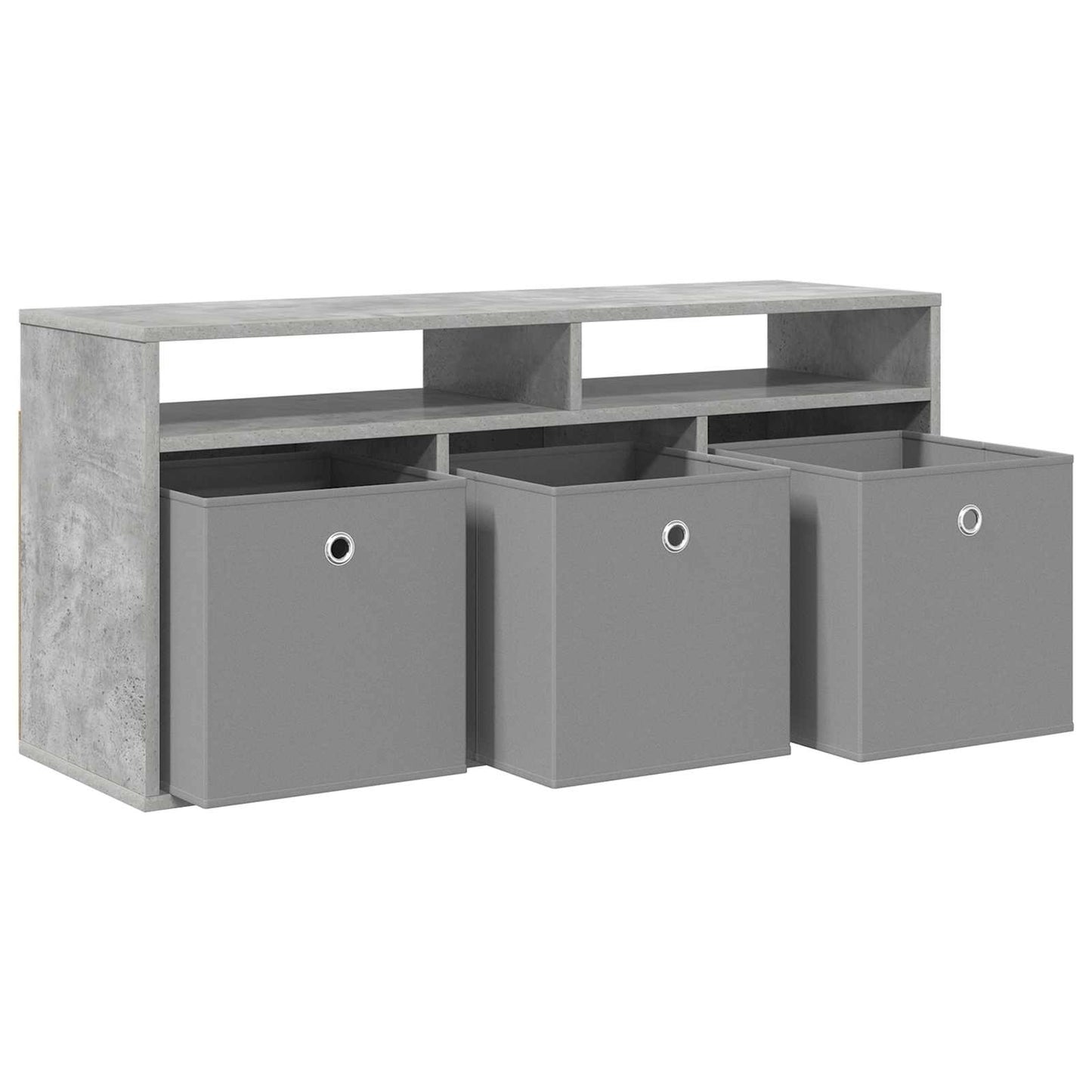 vidaXL Lowboard with Drawer Concrete Grey 102 x 32 x 48.5 cm