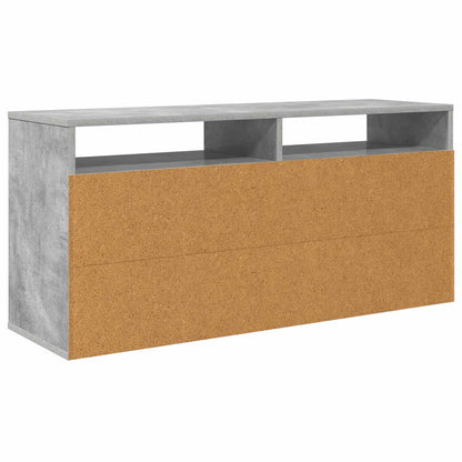 vidaXL Lowboard with Drawer Concrete Grey 102 x 32 x 48.5 cm