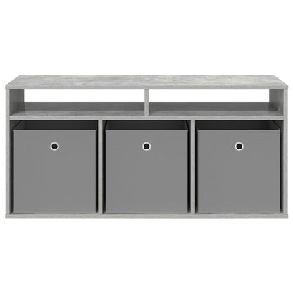 vidaXL Lowboard with Drawer Concrete Grey 102 x 32 x 48.5 cm