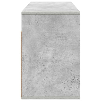 vidaXL Lowboard with Drawer Concrete Grey 102 x 32 x 48.5 cm