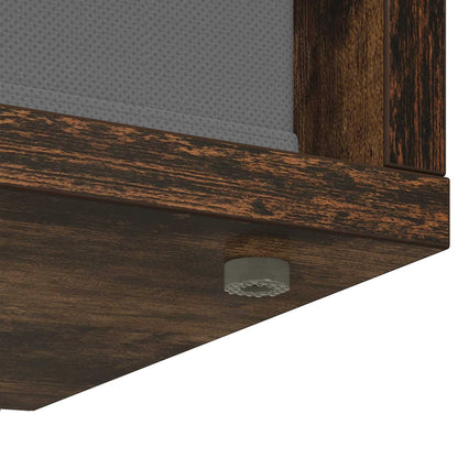 vidaXL Lowboard with Drawer Smoked Oak 102 x 32 x 48.5 cm
