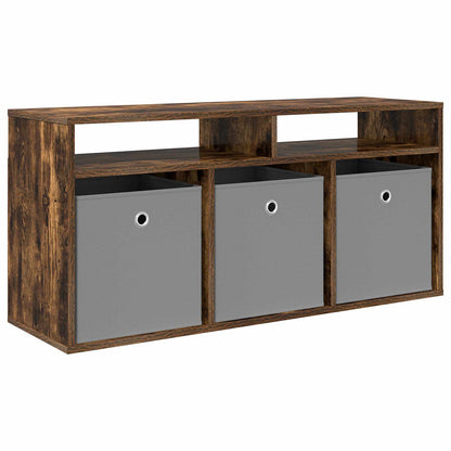 vidaXL Lowboard with Drawer Smoked Oak 102 x 32 x 48.5 cm
