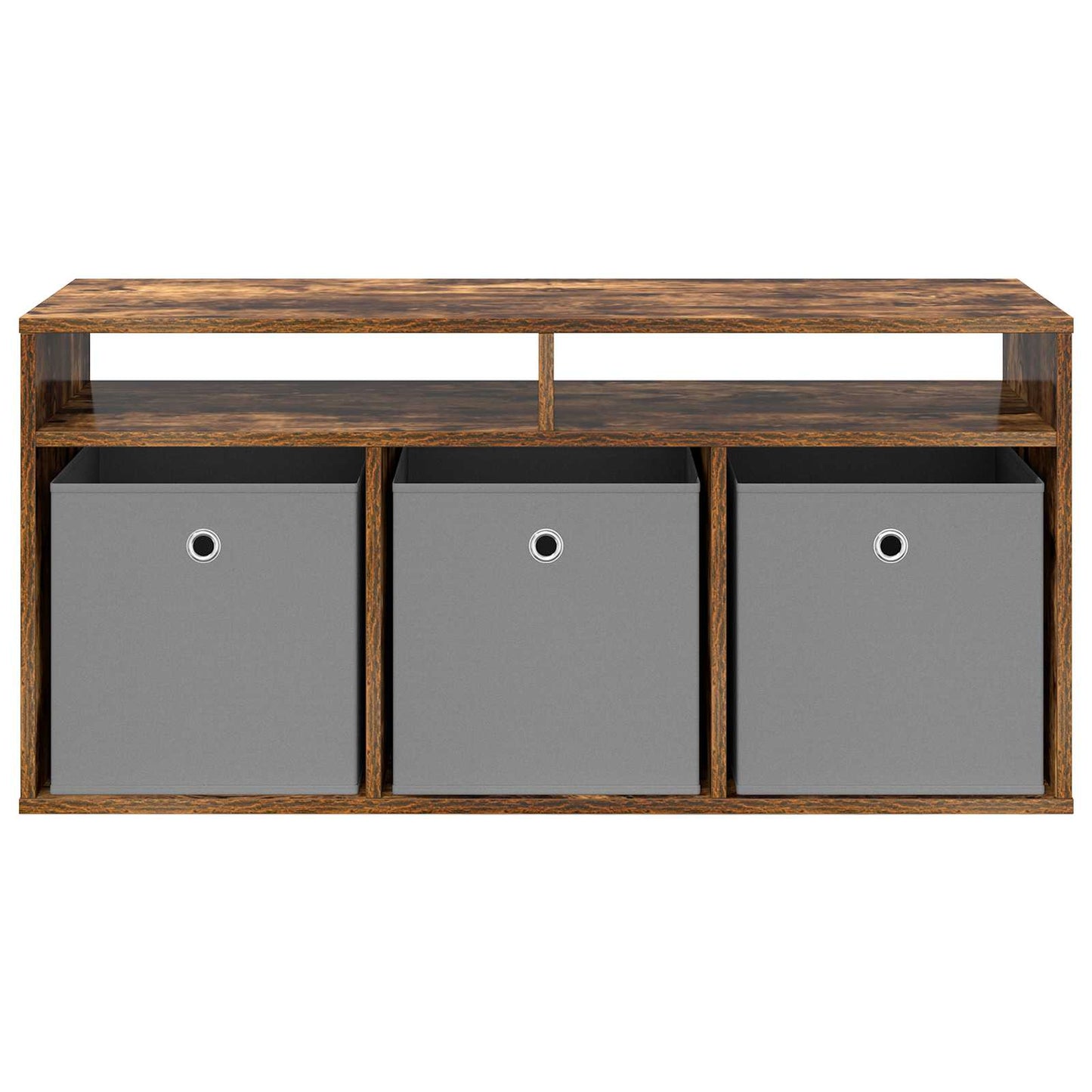 vidaXL Lowboard with Drawer Smoked Oak 102 x 32 x 48.5 cm