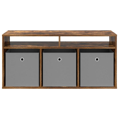 vidaXL Lowboard with Drawer Smoked Oak 102 x 32 x 48.5 cm