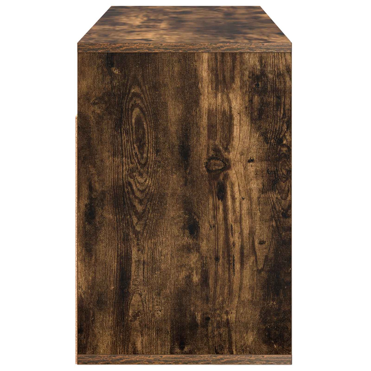vidaXL Lowboard with Drawer Smoked Oak 102 x 32 x 48.5 cm