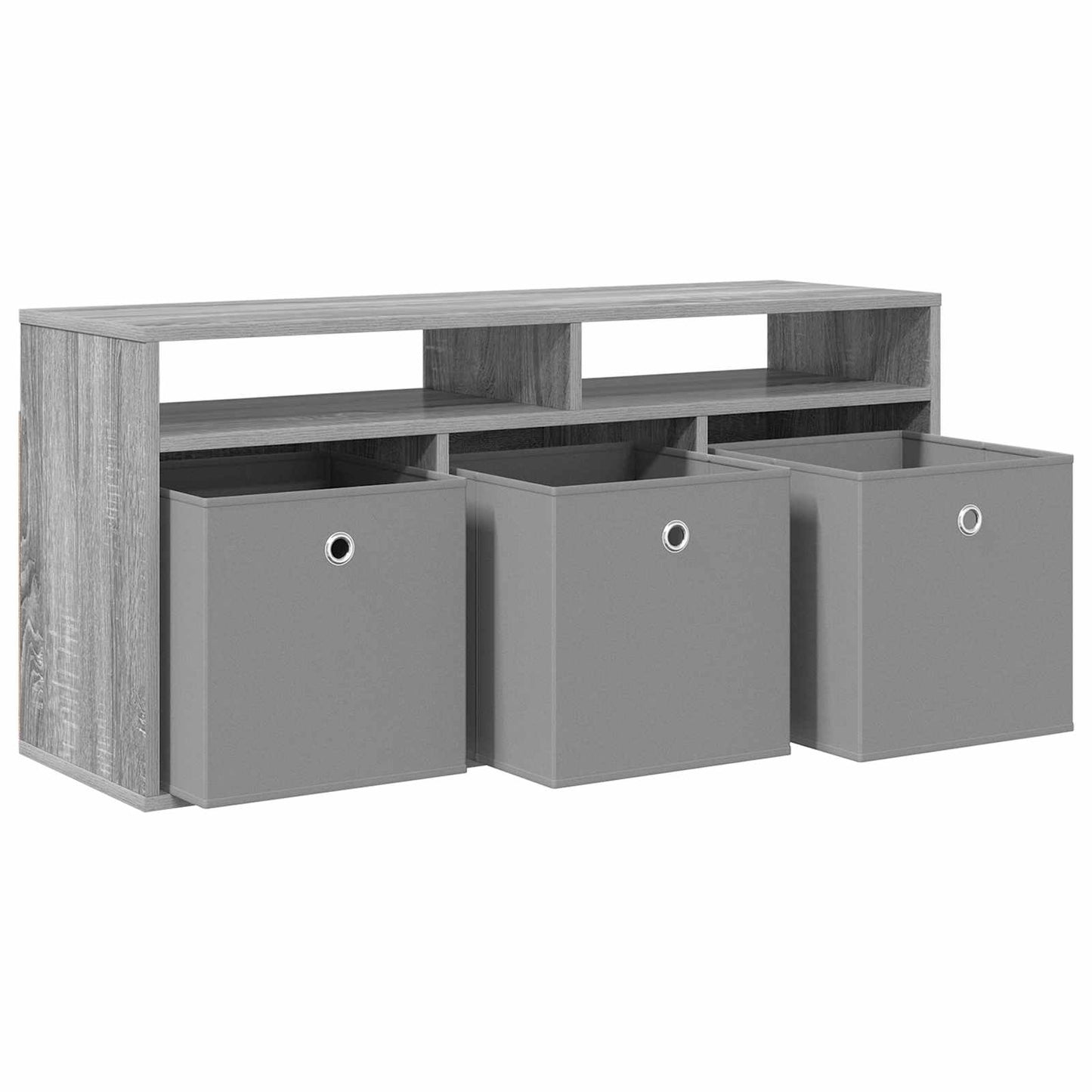 vidaXL Lowboard with Drawer Grey Sonoma 102 x 32 x 48.5 cm