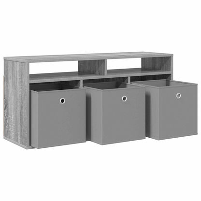 vidaXL Lowboard with Drawer Grey Sonoma 102 x 32 x 48.5 cm