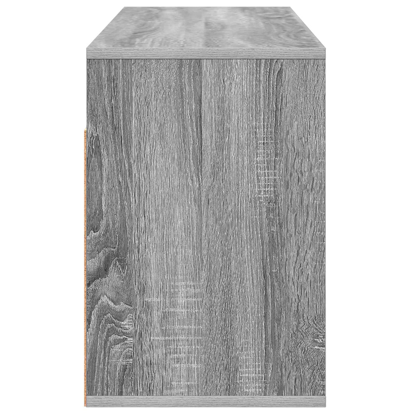 vidaXL Lowboard with Drawer Grey Sonoma 102 x 32 x 48.5 cm