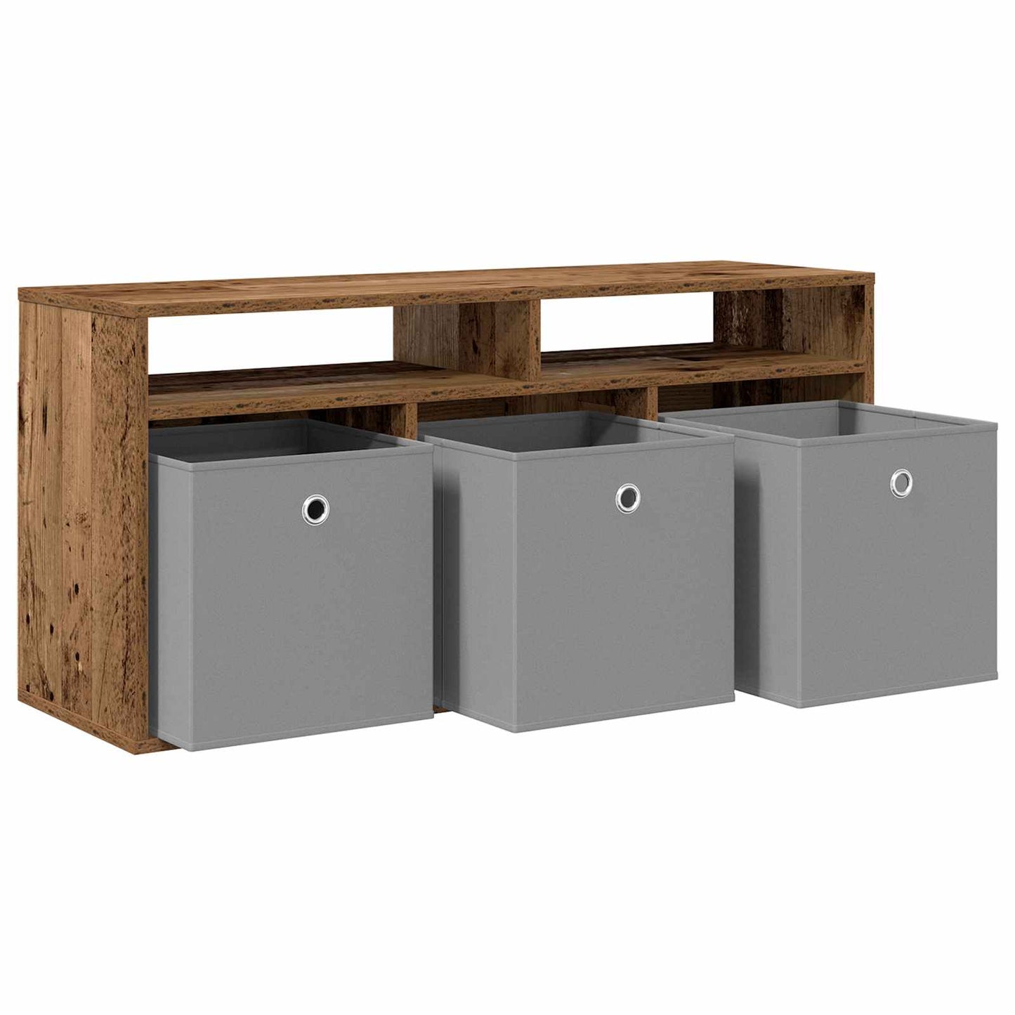 vidaXL Lowboard with Drawer Old Wood 102 x 32 x 48.5 cm