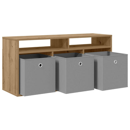 vidaXL Lowboard 102 x 32 x 48.5 cm Artisan Oak