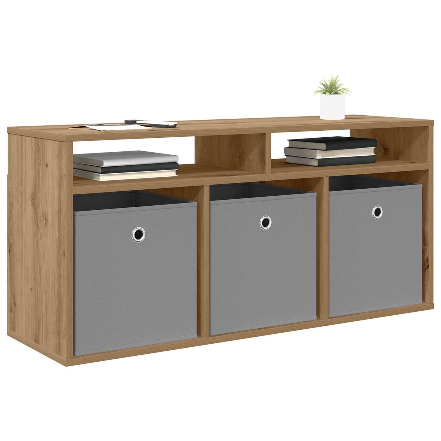 vidaXL Lowboard 102 x 32 x 48.5 cm Artisan Oak