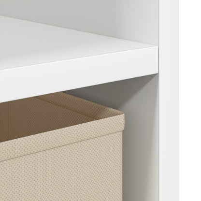vidaXL Bedside Table White 25.5 x 22 x 49.5 cm Engineered Wood