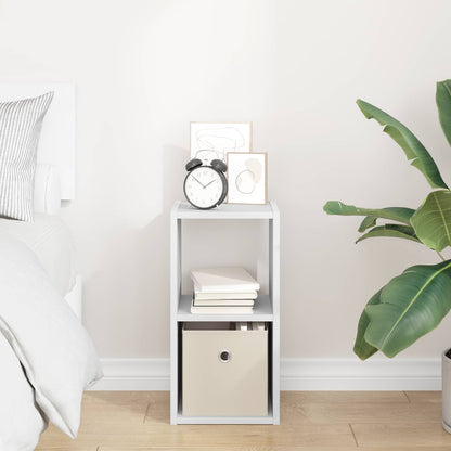 vidaXL Bedside Table White 25.5 x 22 x 49.5 cm Engineered Wood
