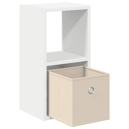 vidaXL Bedside Table White 25.5 x 22 x 49.5 cm Engineered Wood