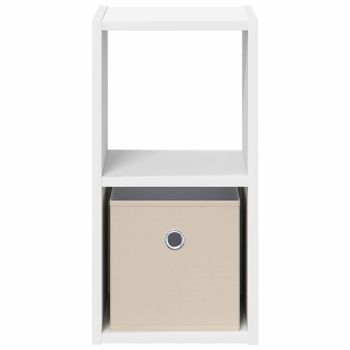 vidaXL Bedside Table White 25.5 x 22 x 49.5 cm Engineered Wood