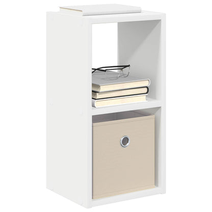vidaXL Bedside Table White 25.5 x 22 x 49.5 cm Engineered Wood