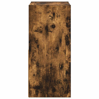 vidaXL Bedside Table Smoked Oak 30.5 x 27 x 59.5 cm Engineered Wood