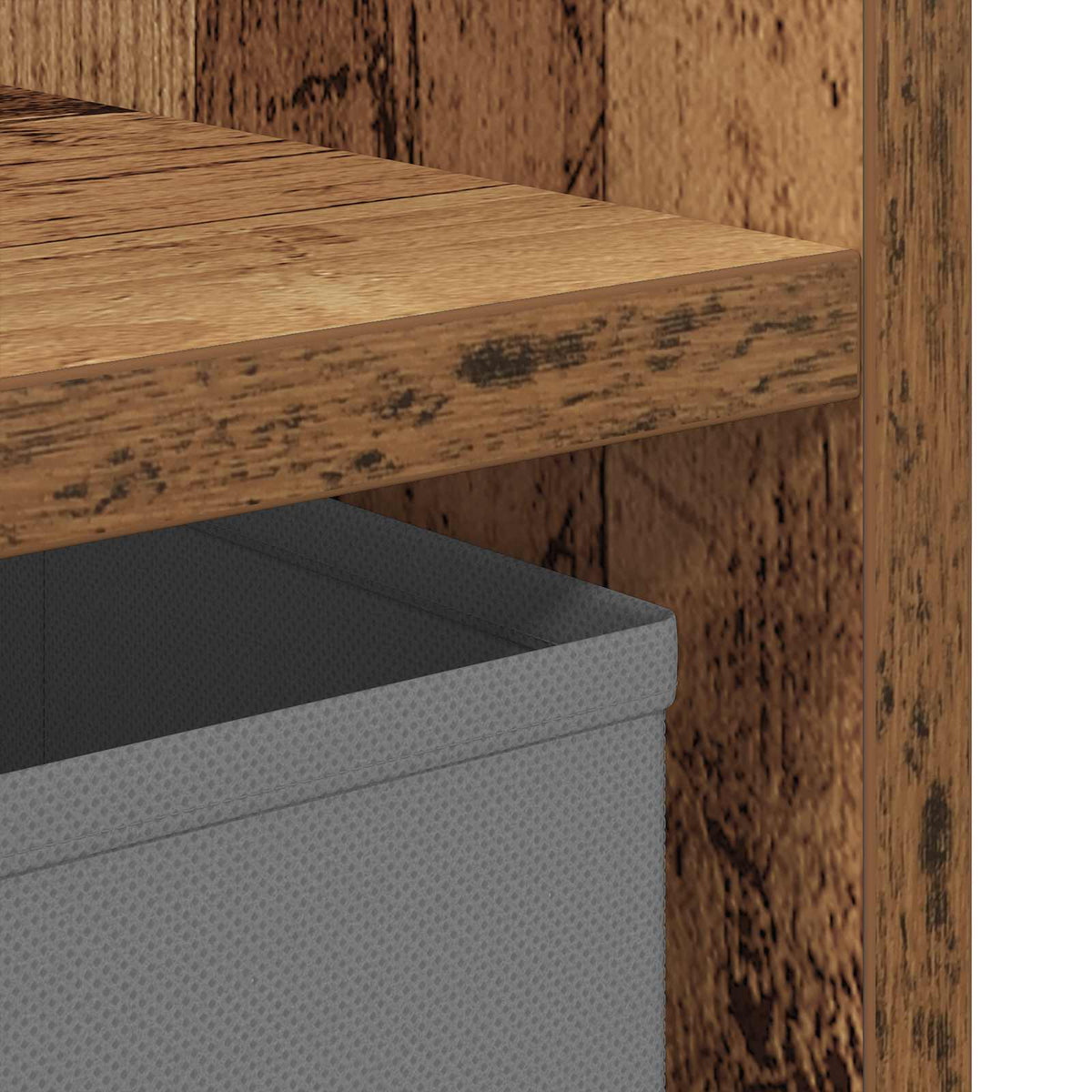 vidaXL Bedside Table Old Wood 30.5 x 27 x 59.5 cm Engineered Wood