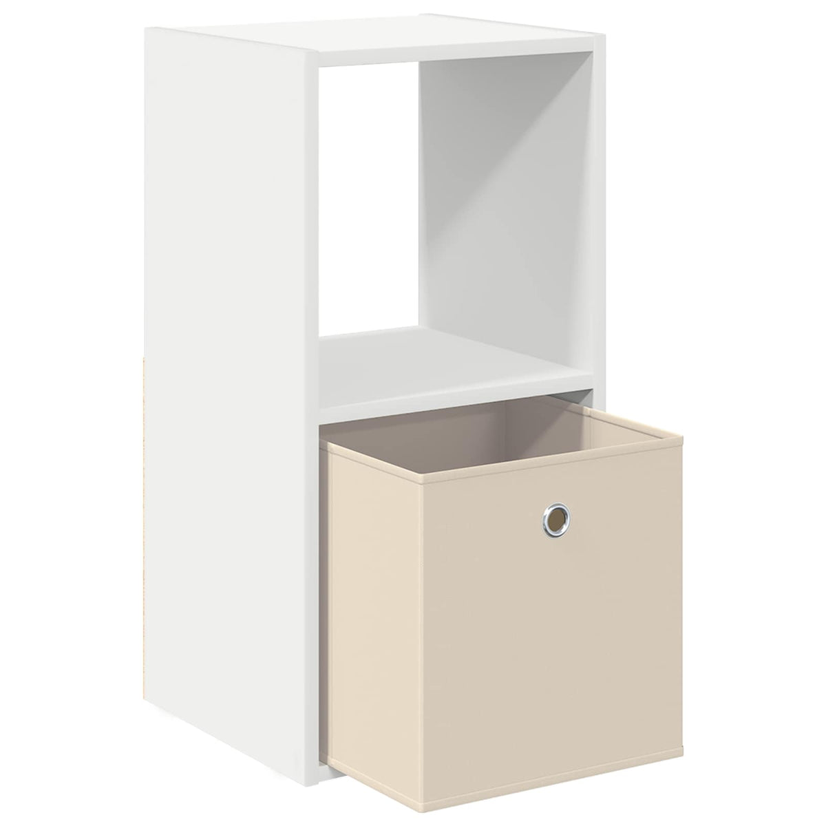 vidaXL Bedside Table White 35 x 32 x 68.5 cm Engineered Wood