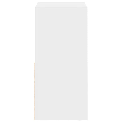vidaXL Bedside Table White 35 x 32 x 68.5 cm Engineered Wood