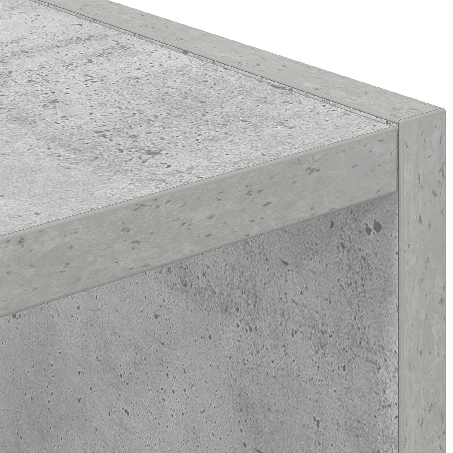 vidaXL Bedside Table Concrete Grey 35 x 32 x 68.5 cm Engineered Wood