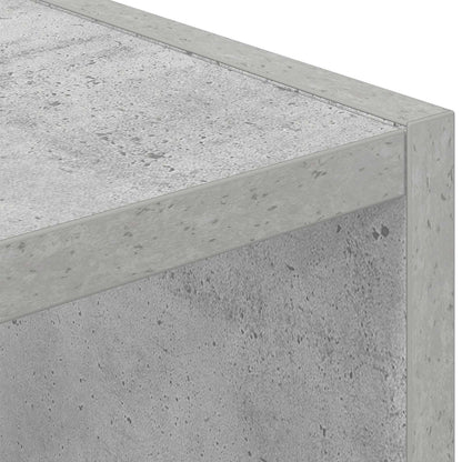 vidaXL Bedside Table Concrete Grey 35 x 32 x 68.5 cm Engineered Wood