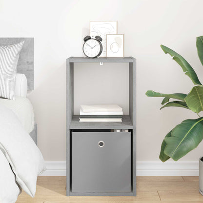 vidaXL Bedside Table Concrete Grey 35 x 32 x 68.5 cm Engineered Wood