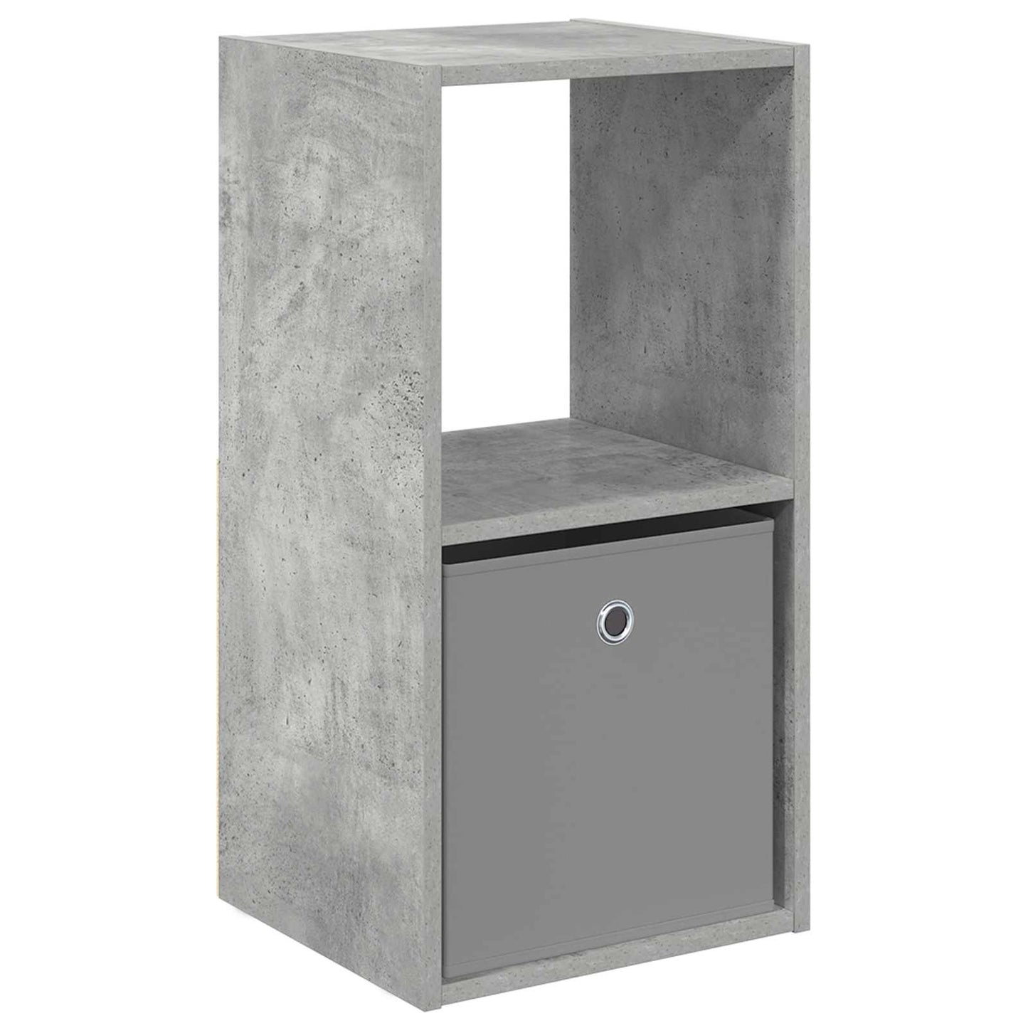 vidaXL Bedside Table Concrete Grey 35 x 32 x 68.5 cm Engineered Wood