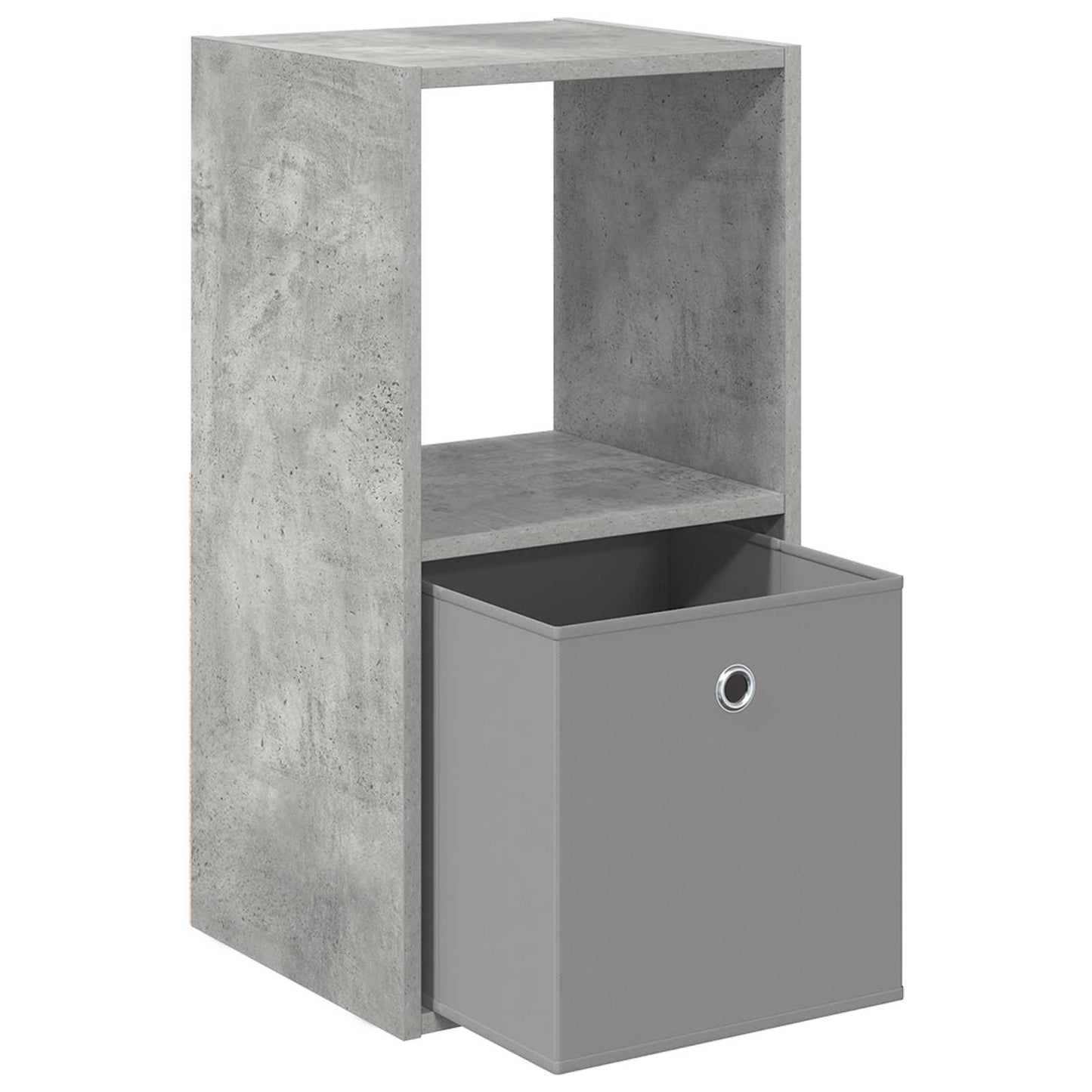 vidaXL Bedside Table Concrete Grey 35 x 32 x 68.5 cm Engineered Wood