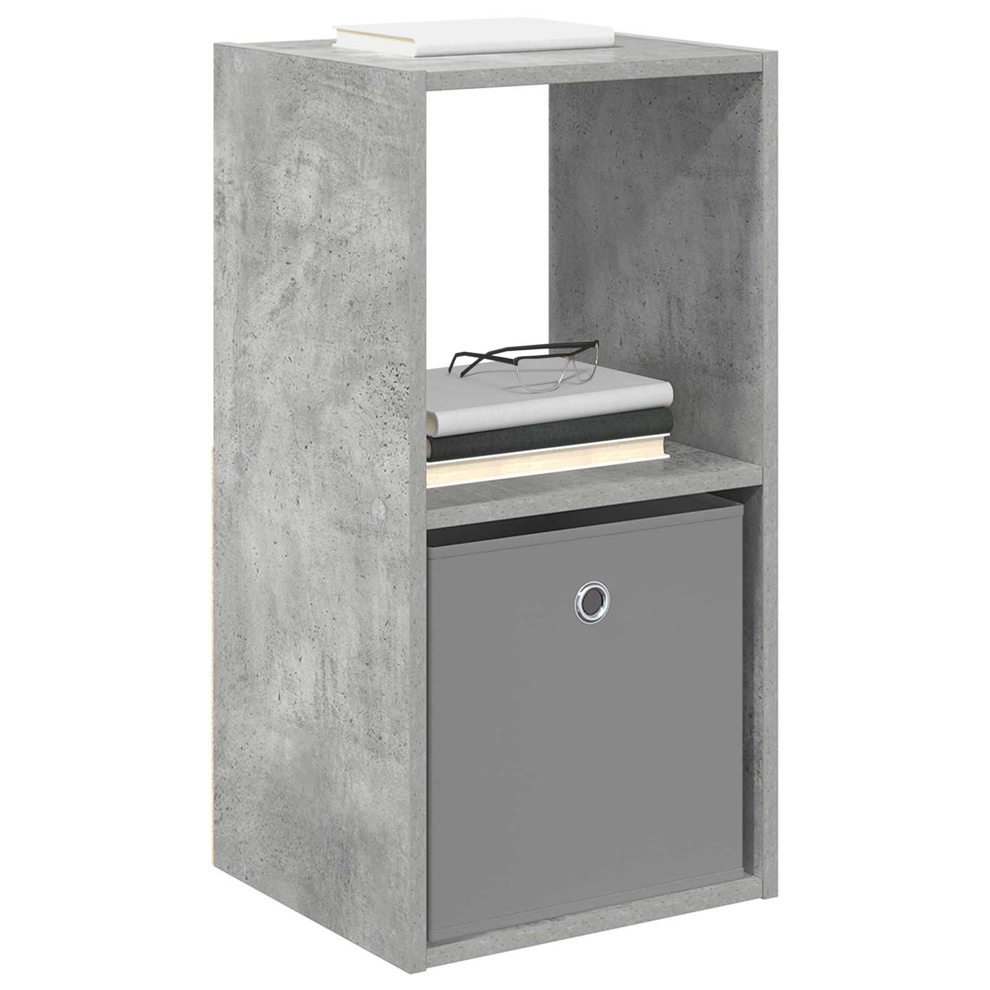 vidaXL Bedside Table Concrete Grey 35 x 32 x 68.5 cm Engineered Wood