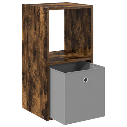 vidaXL Bedside Table Smoked Oak 35 x 32 x 68.5 cm Engineered Wood