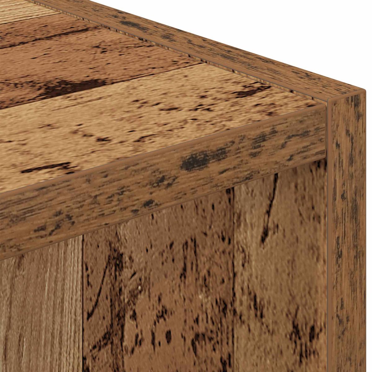 vidaXL Bedside Table Old Wood 35 x 32 x 68.5 cm Engineered Wood