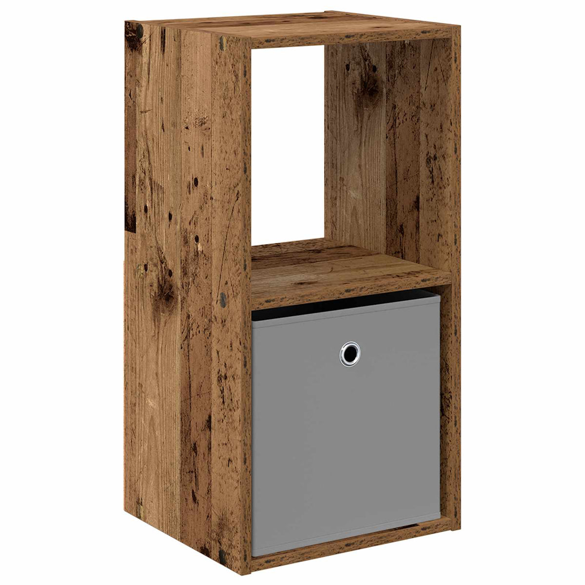 vidaXL Bedside Table Old Wood 35 x 32 x 68.5 cm Engineered Wood