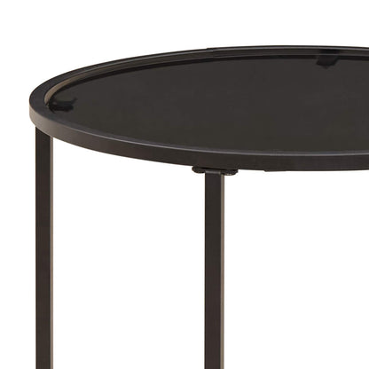 vidaXL Coffee Table Set 2 pcs 55 x 55 x 45 cm steel
