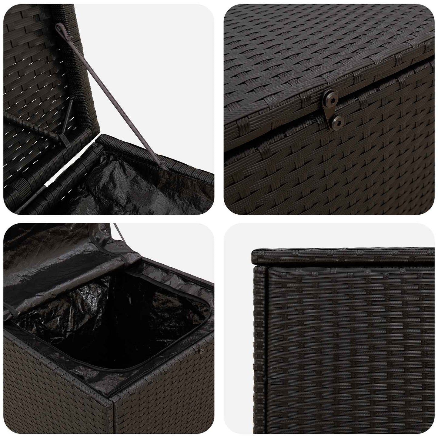 vidaXL Cushion Box 55 x 55 x 69 cm steel